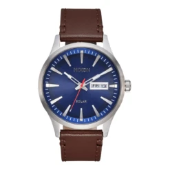 Nixon Sentry Solar Leather Watch