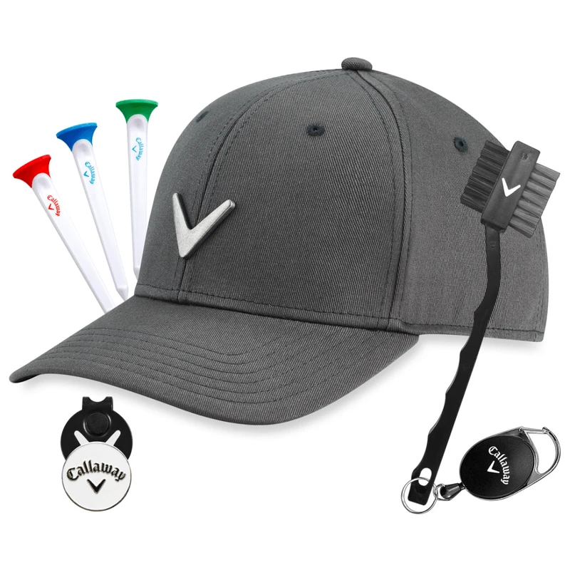 Callaway Metal Icon Cap & Golf Gift Set 3 Callaway Metal Icon Cap & Golf Gift Set