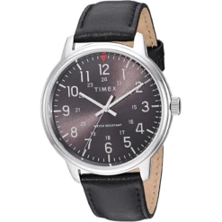 Timex Basics Leather Watch - Men's