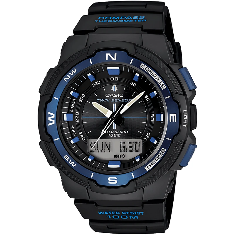 Casio Twin Sensor Analog-Digital Watch - Men's 3 Casio Twin Sensor Analog-Digital Watch - Men's