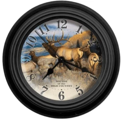 Reflective Art Sounds Of The High Country Wall Clock